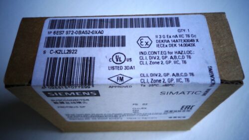 Siemens 6ES7 972-0BA52-0XA0 BUSCONNECTOR, NEW!!!