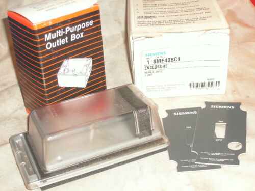 SIEMENS SMF40BC1 MOTOR STARTER SWITCH ENCLOSURE NEMA 4 3R/12