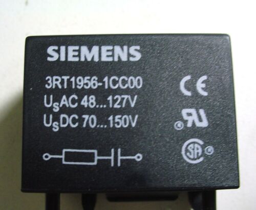 SIEMENS 3RT1956-1CC00 CONTACTOR RC S6-10-12 48V-127VAC-24-70DC NEW