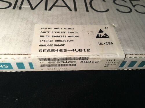 Siemens Analog Module 6ES54634UB12 NIB