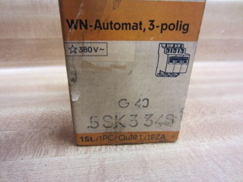 Siemens G40 5SK3340 G405SK3340 Circuit Breaker WNG40