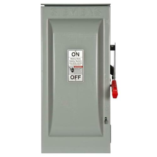 Siemens Heavy Duty 100 Amp 600-Volt 2-Pole Outdoor Fusible Safety Switch