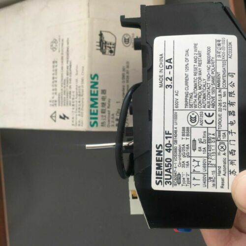 Siemens 3UA5040-1F 3.2-5A 3UA50 40-1F Thermal relay New