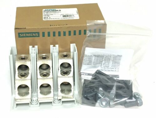 NEW SIEMENS 3TC2LG600LD BREAKER LG LUGS KIT OF 3 CU ONLY LOAD