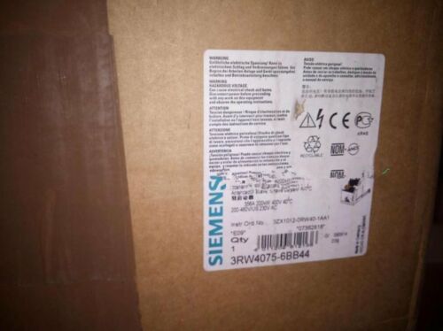 NEW Siemens soft starter 3RW4075-6BB44 IN BOX one year warranty