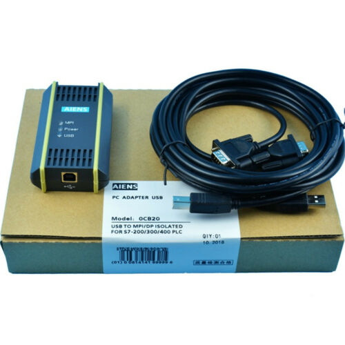 1x 0CB20 Adapter Cable For SIEMENS USB/MPI/PPI S7-200 300PLC 6ES7972-0CB20-0XA0