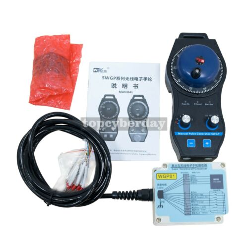 5Axis Wireless MPG Handwheel Kit Pendant CNC System for FANAC SIEMENS MITSUBISHI