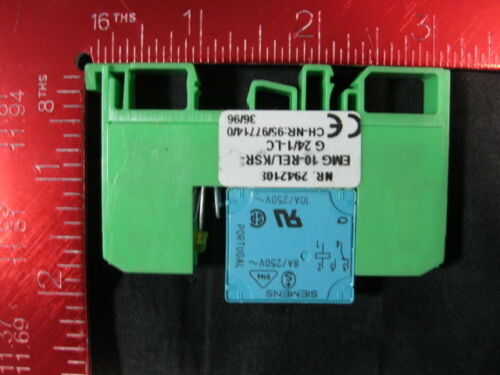 SIEMENS EMG-10-REL-KSR-G-24-1-LC RELAY MINATURE POWER (J-BOX INJECTION FI