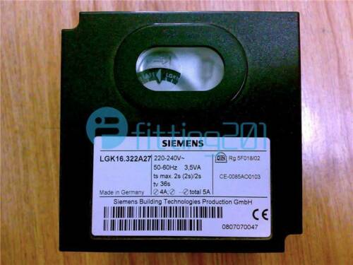 SIEMENS Control Box LGK16.333A27 for Burner Controller 220-240V 50-60HZ