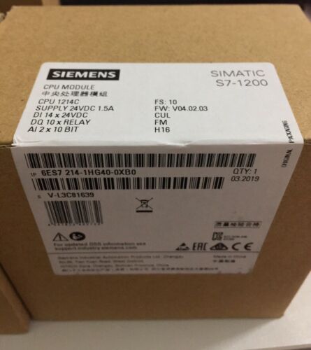 DHL New Siemens 6ES7 214-1HG40-0XB0 S7-1200 6ES7214-1HG40-0XB0 i year warranty