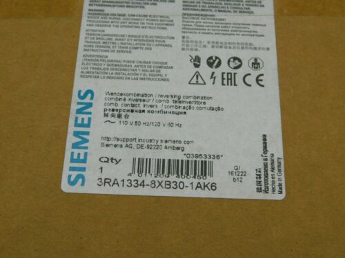 Siemens 3RA1334-8XB30-1AK6 Reversing Combination