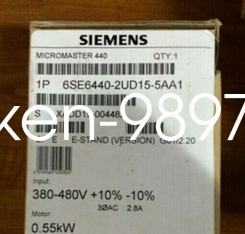 One New SIEMENS 6SE6440-2UD15-5AA1 M440 0.55KW