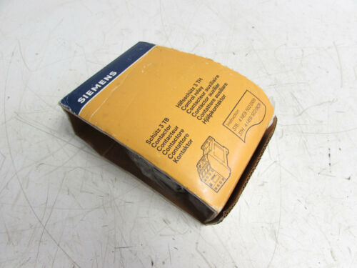 SIEMENS 3TH8022-4BB4 CONTACTOR/CONTROL RELAY 17-30VDC ***NIB***