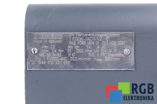 1FT5062-0AC71-1-Z SIEMENS STATOR ID78421