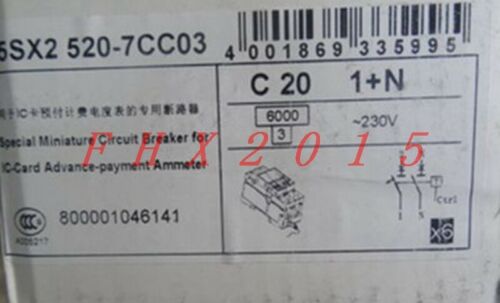 ONE NEW Siemens 5SX2520-7CC03