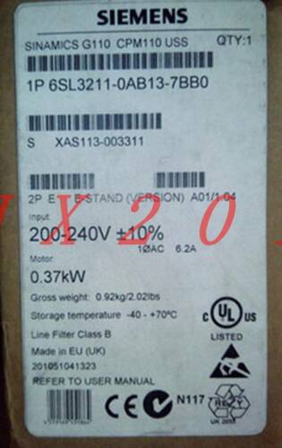 ONE Brand NEW Siemens 6SL3211-0AB13-7BB0
