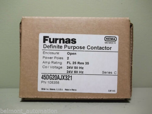 Siemens 45DG20AJX321 Furnas Definite Purpose Contactor