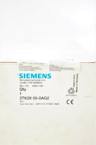 Siemens 3TK2805-0AG2 Protective Safety Combination 3TK28 05-0AG2 Safety Combinat