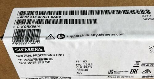 1PC New Siemens 6ES7516-3FN01-0AB0 6ES7 516-3FN01-0AB0