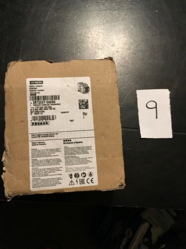 SIEMENS 3RT20373AK60 CONTACTOR S2 65A 120VAC SPRING 1NO/1NC