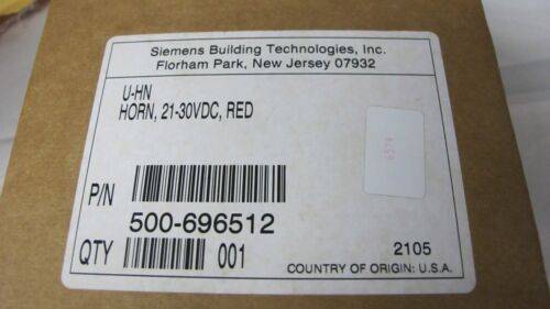 SIEMENS U-HN HORN 21-30VDC, RED 500-696512