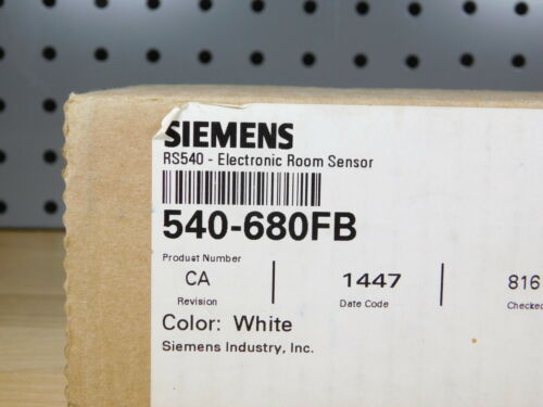 NEW - Siemens 540-680FB RS540 - Electronic Room Sensor