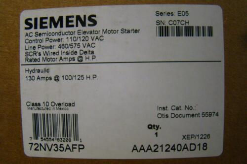 Siemens Elevator Starter AC Semiconductor Motor Starter 3PH 50/60Hz AAA21240AD18