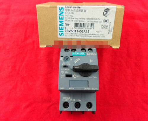 Siemens 3RV6011-0GA15 0.45-0.63 circuit breaker New #YY0
