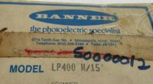 1PC NEW IN BOX BANNER photoelectric switch LP400 W/15