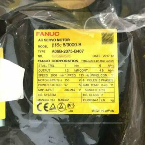1PC NEW In Box For FANUC A06B-2075-B407 servo motor One year warranty