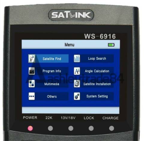 New Satlink WS-6916 HD DVB-S+S2 Satellite Signal Meter Finder with MPEG-2/MPEG-4